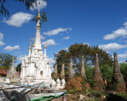 Inle lake pagodas